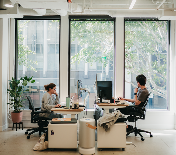 Impact LA office meeting desks