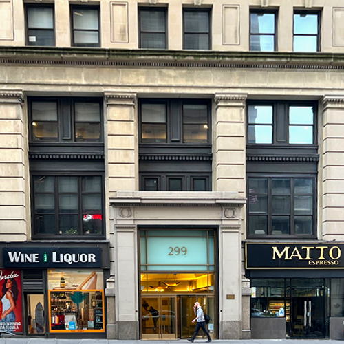Front entrance of Impact NY Office