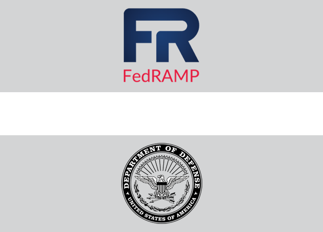 Logos of FedRAMP and US Department of Defense